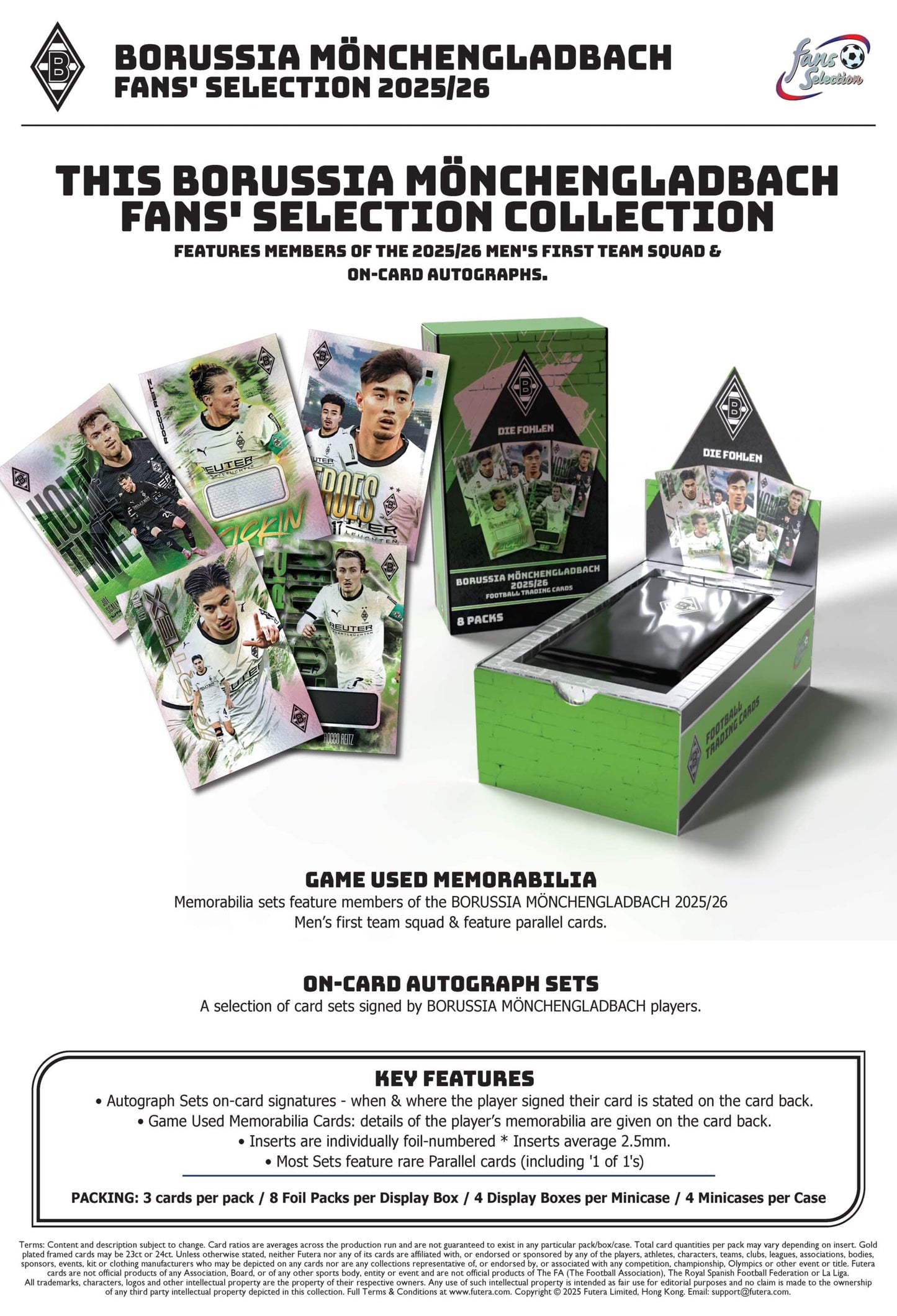 Futera Fans Selection Borussia Mönchengladbach 2025/26 Hobby Box