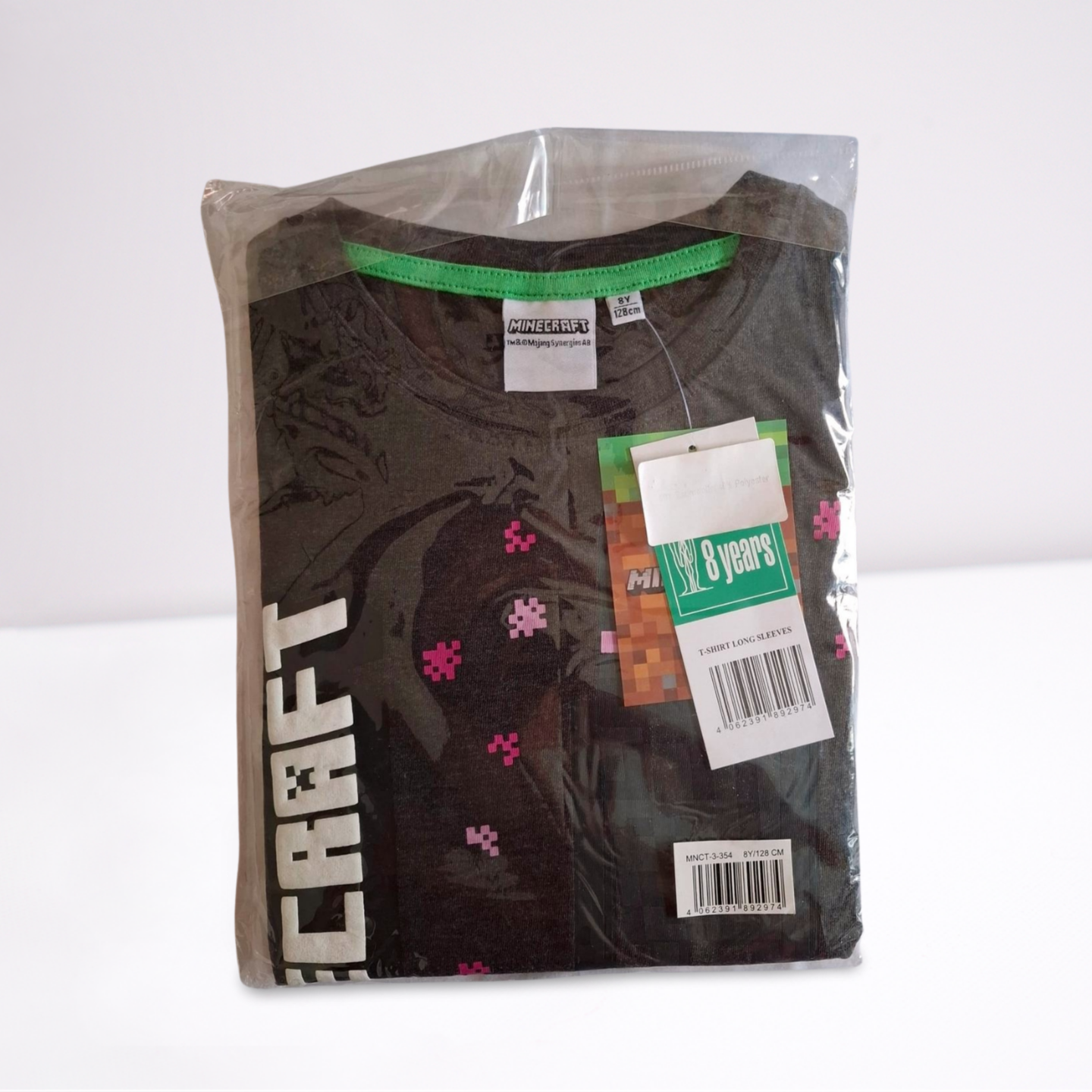 T-Shirt - Long Sleeves - Minecraft - Gr. 128 (8 years)