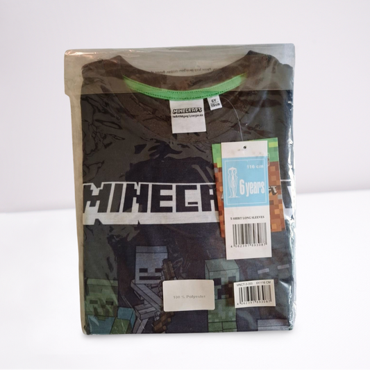 T-Shirt - Long Sleeves - Minecraft - Gr. 116 (6 years)