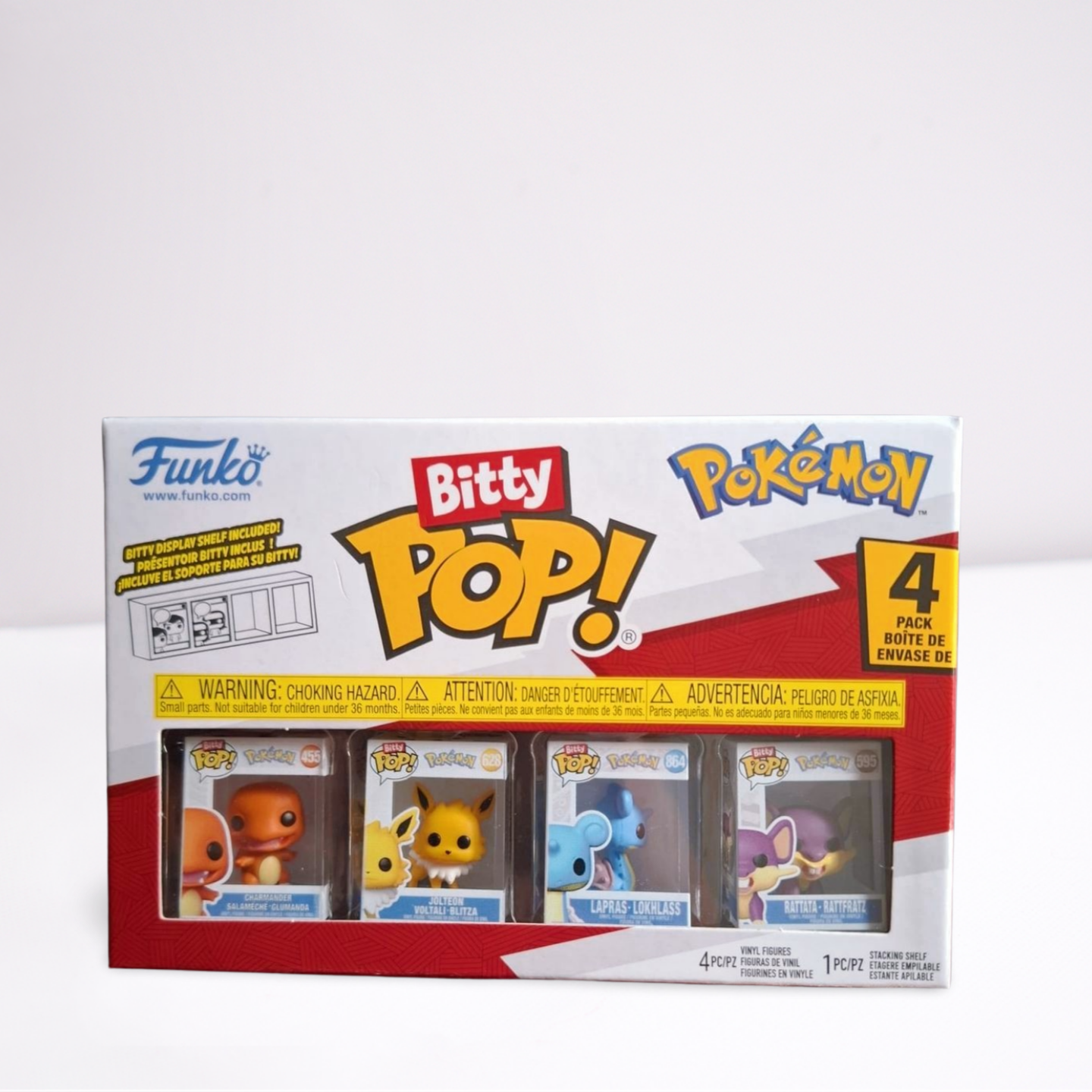 Merch - FUNKO - Bitty POP - Pokemon Series 2 - Glumanda Blitza Lapras Rattfratz