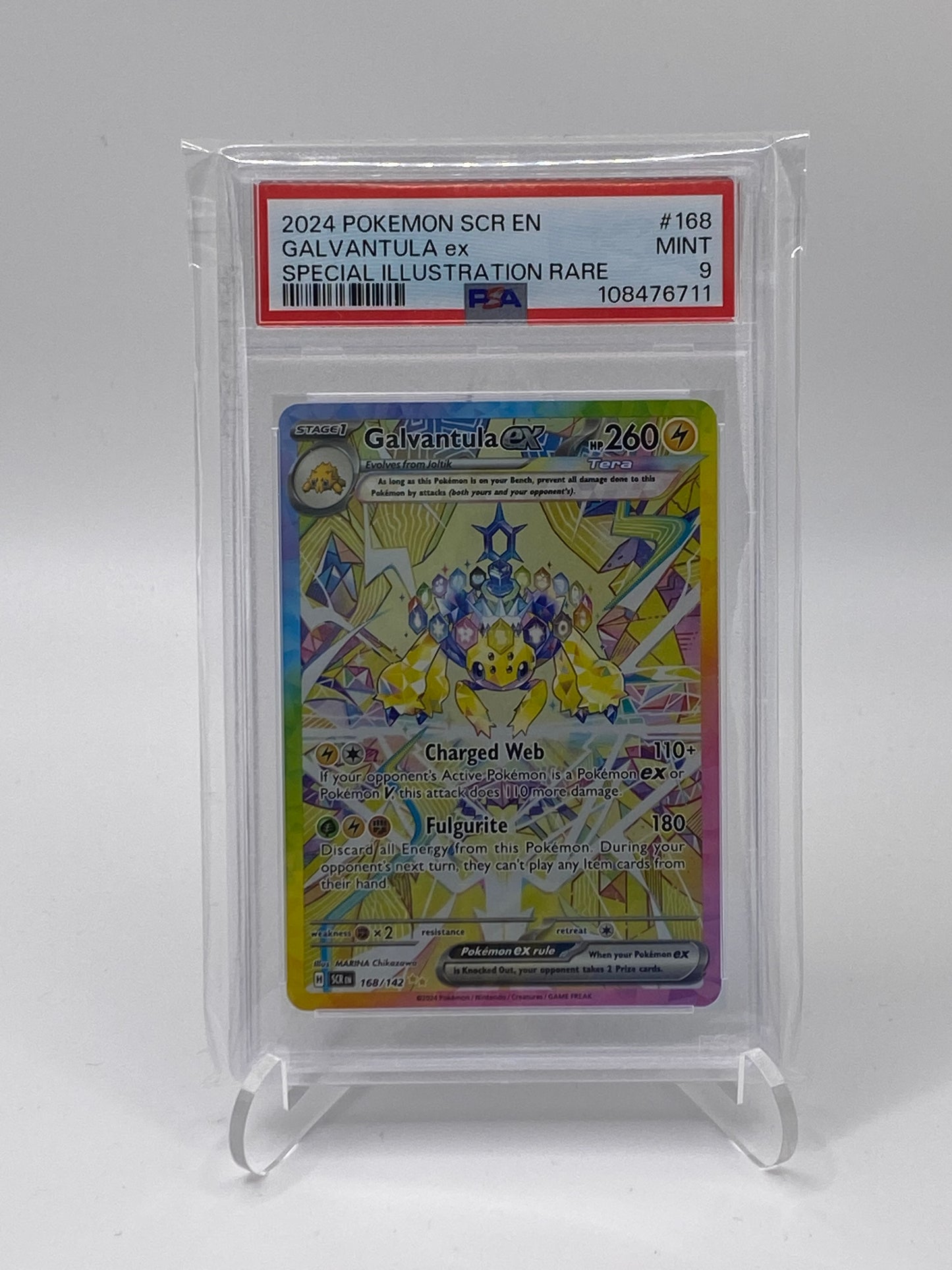 Galvantula ex (SCR 168) Stellarkrone - PSA 9 - (ENG)