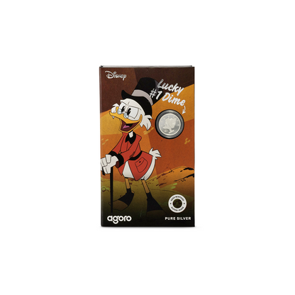AGORO - Disney - Ducktales - Scrooge McDuck Lucky Dime - Silver 3g