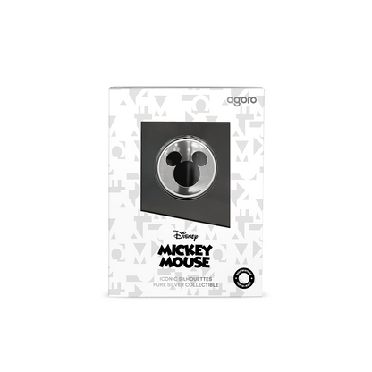 AGORO - Disney - Iconic Silhouettes - Mickey Mouse - Silver 1/2 oz