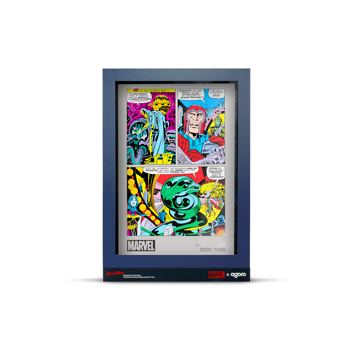 AGORO - Marvel - Art in Motion - Internal Page - Fantastic Four #102 Foil 1 oz Silber
