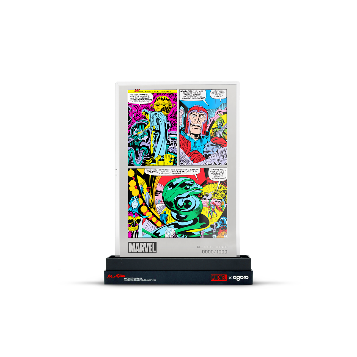 AGORO - Marvel - Art in Motion - Internal Page - Fantastic Four #102 Foil 1 oz Silber
